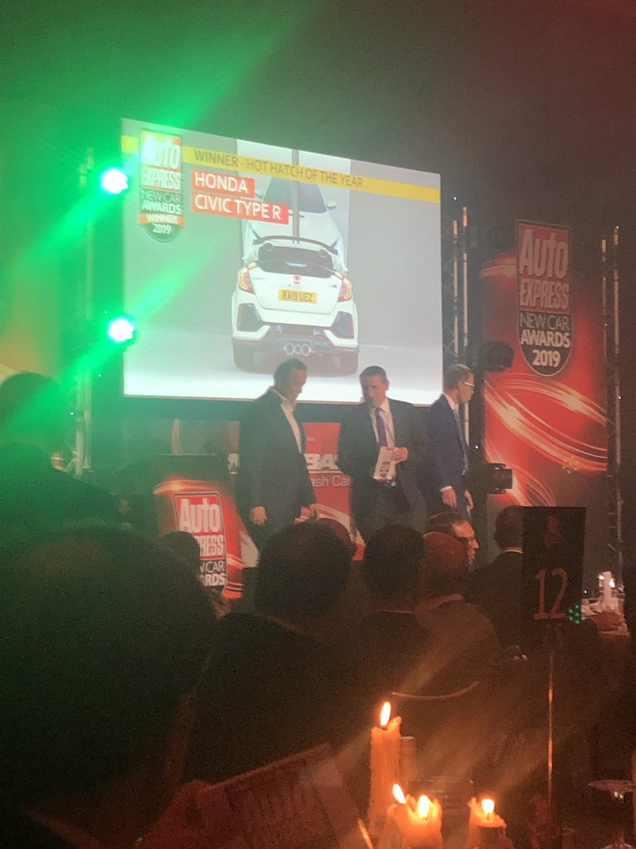 Third year in a row! 
Honda Civic Type R wins best hot hatch of the year award at #AEawards
Yet again, a massive well done to the engineers, designers and production teams - you make the PR team’s job so much easier!