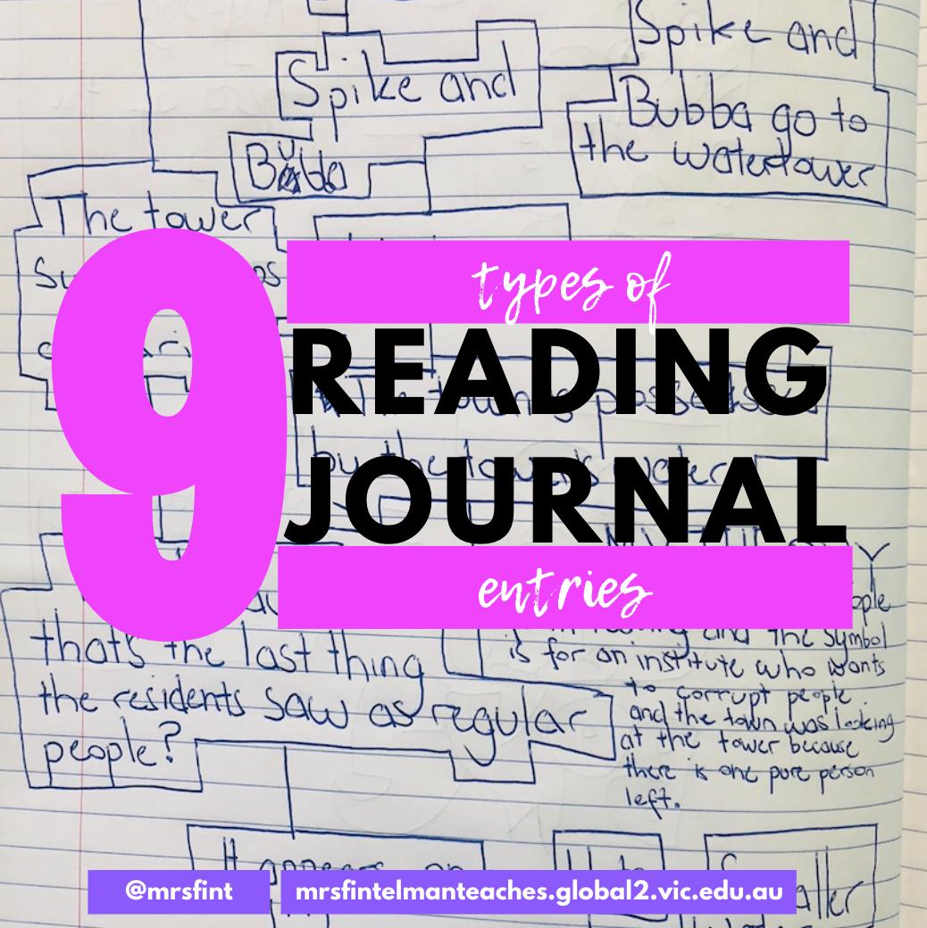 mrsfint's tweet photo. How do your kids journal while they read? Here are 9 Types of Reading Journal Entries that I use with my class. https://t.co/lZl6sPv9xs  I'd love to hear what you do! 
 #primaryed #literacy #edchat #aussieED https://t.co/sT4s5UbApS
