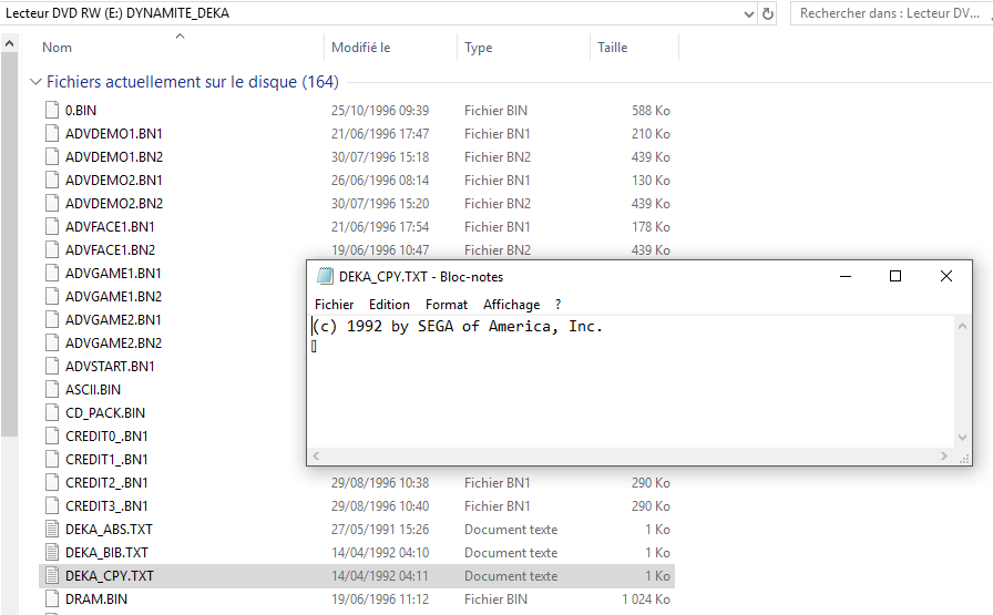 Arunotaku's tweet image. #DynamiteDeka ou #DieHardArcade  sur Saturn est copyrighté pour une date bien avant sa sortie, toutes plateforme confondues.. étranges.. 😶