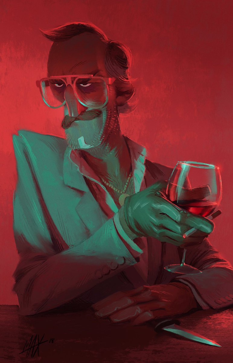 MaxUlichney's tweet photo. #PortfolioDay is a good day. I’m an illustrator, vis dev artist, and the brushmancer of #MaxPacks infamy. https://t.co/CpGjQ2blqT