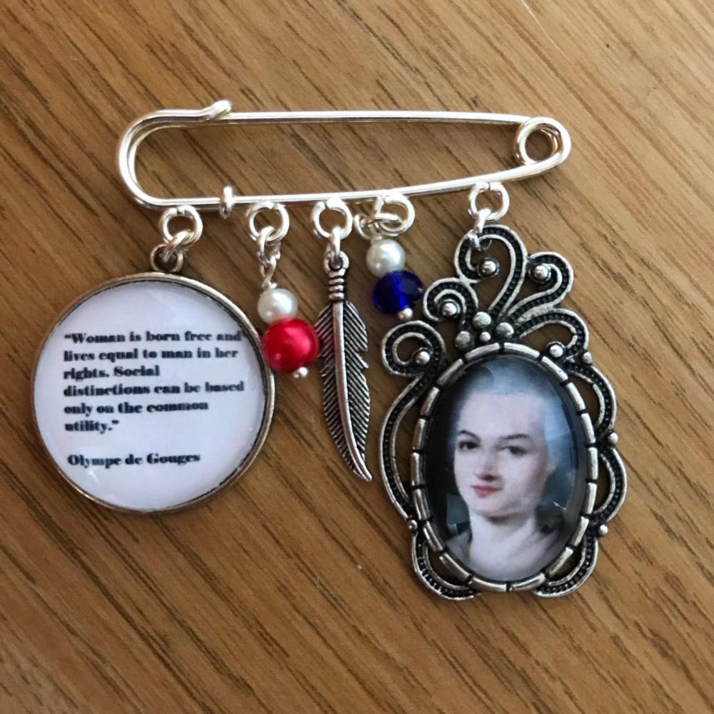 veeacc's tweet image. The fabulous #olympesdegouges French early feminist ✊🏻 way ahead of her time! #feminism #WomensWorldCup2019 #girlpower find this &amp;amp; more at veeaccessories.com