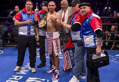 MayweatherPromo's tweet photo. “I fight wearing red, white, and blue because here I am living the American dream 🇺🇸. It’s a tremendous feeling. It’s going to feel even greater when my hand is raised at the end of the night. " - @keithfthurmanjr #PacThurman https://t.co/2ERSTLgvP8