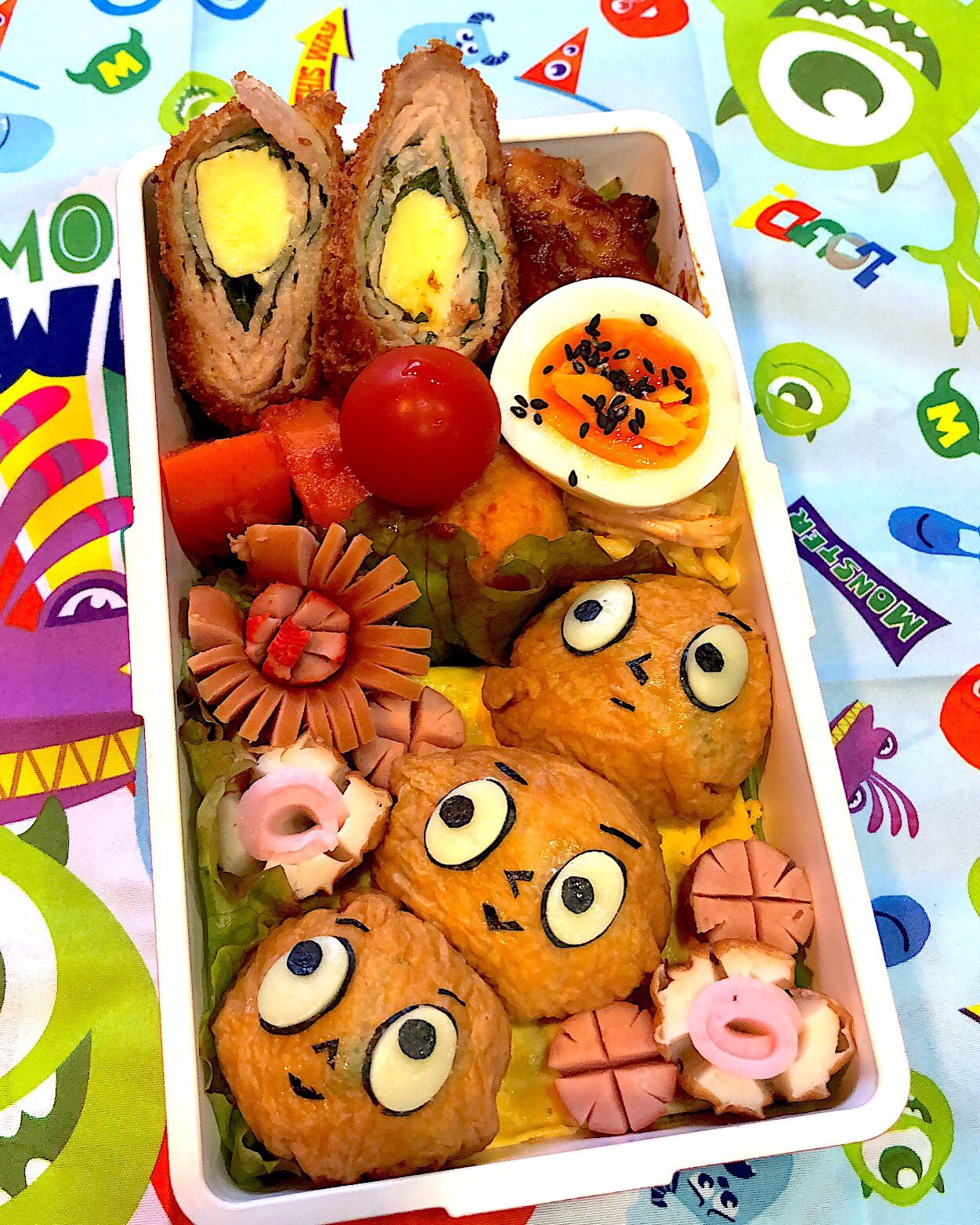 Taka 元今日のキャラ弁 おはようございます なつかしキャラだよー 帰りが23 00設定のセコムさんとの 戦いになってきたぁ 1年ぶりの賃貸部で仕事の手際が よくないをだな がんばろ 今日もよろぴくぅ キャラ弁 だんご三兄弟 お弁当作り楽しもう部