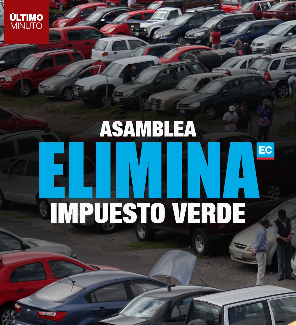 elcomerciocom's tweet photo. #URGENTE | Tras siete años de vigencia, el impuesto verde fue eliminado en #Ecuador. ¿Qué sucede con quienes arrastran pagos pendientes por la no cancelación de este tributo? » https://t.co/lqk4OWZKMm https://t.co/yWNgZ4PDwf