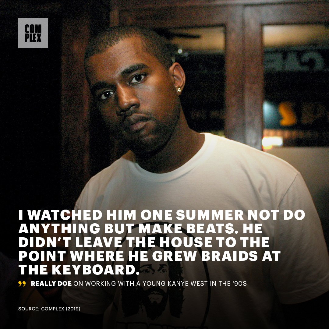 Kanye has always worked different, even in the 90s.

Before "Through the Wire" and making beats for JAY-Z, Ye was in a 90s rap group. Read the untold story: cmplx.co/8Mb2lBR