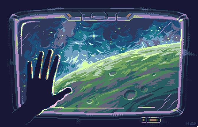 useless_pursuit's tweet photo. Hey #PortfolioDay ! I'm Norma and I like to make pixel art. I mostly create spacescpaes and sci-fi scenes 🤖💜

#pixelart #ドット絵 https://t.co/YFyJrp3Q6m