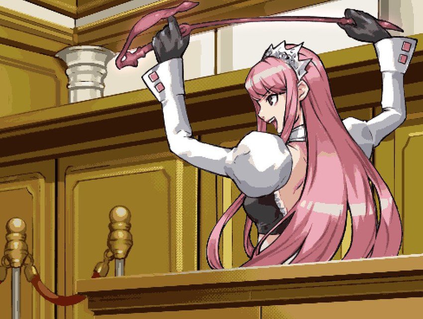 Not his type? Unbelievable! So, the judge spoke:

《Guilty! Guilty! Guilty!》

This means PUNISHMENT. Time to pull out her lethal whip.