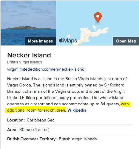 Richard Branson is tied to NXIVM. It came out in the trial that they partied on his private "Necker Island". Interestingly, he advertises it as a guest resort for up to 34 ppl, "with additional rooms for six children". (Are the children not guests?)Another Trudeau pal.