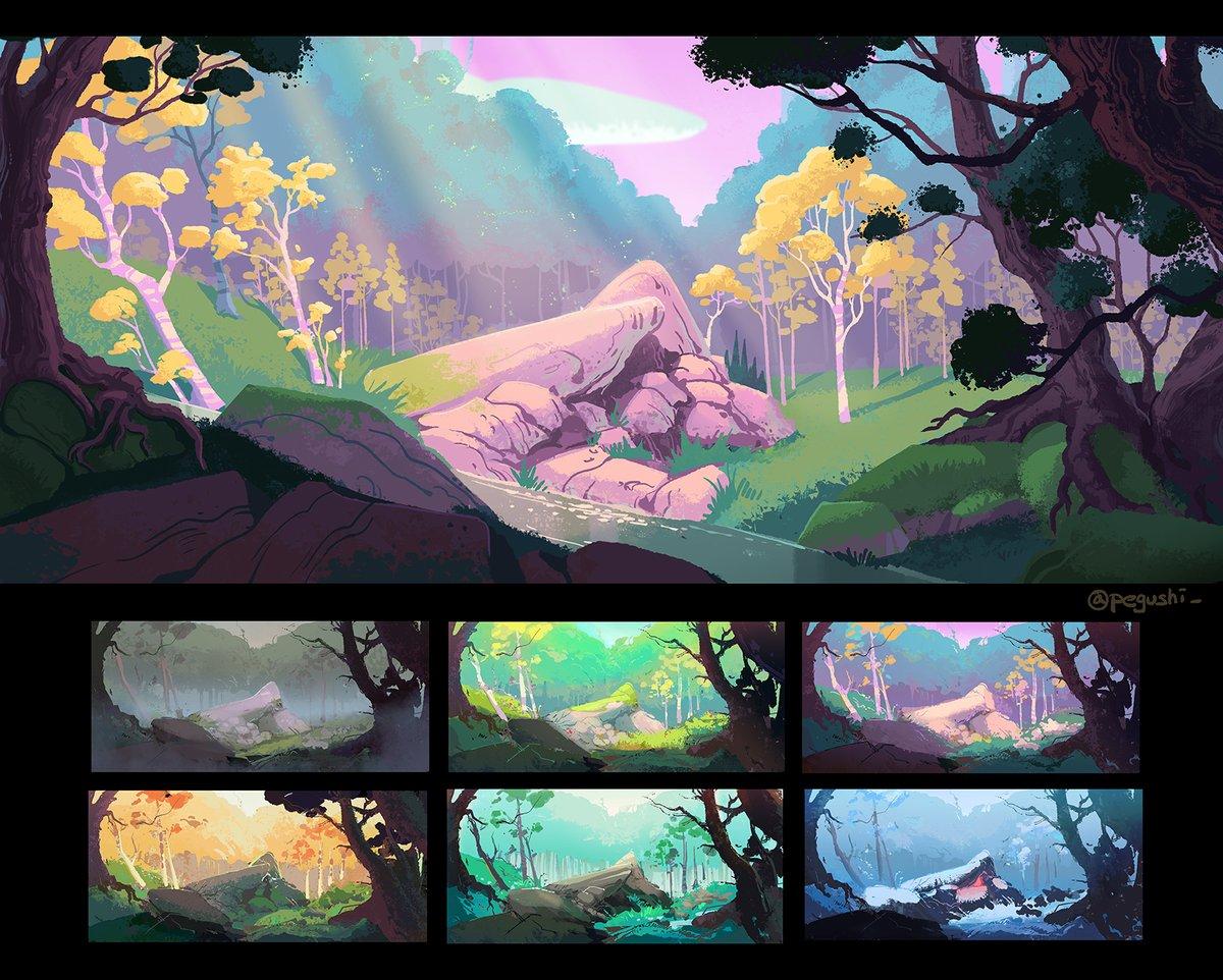 pegushi_'s tweet image. Hi #Portfolioday, I'm Peggy and I'm a background painter + Illustrator.
I'm open to freelance work and future opportunities in September!
💌EMAIL💌 pshi@alumni.risd.edu
✨WEBSITE✨pegushi.com