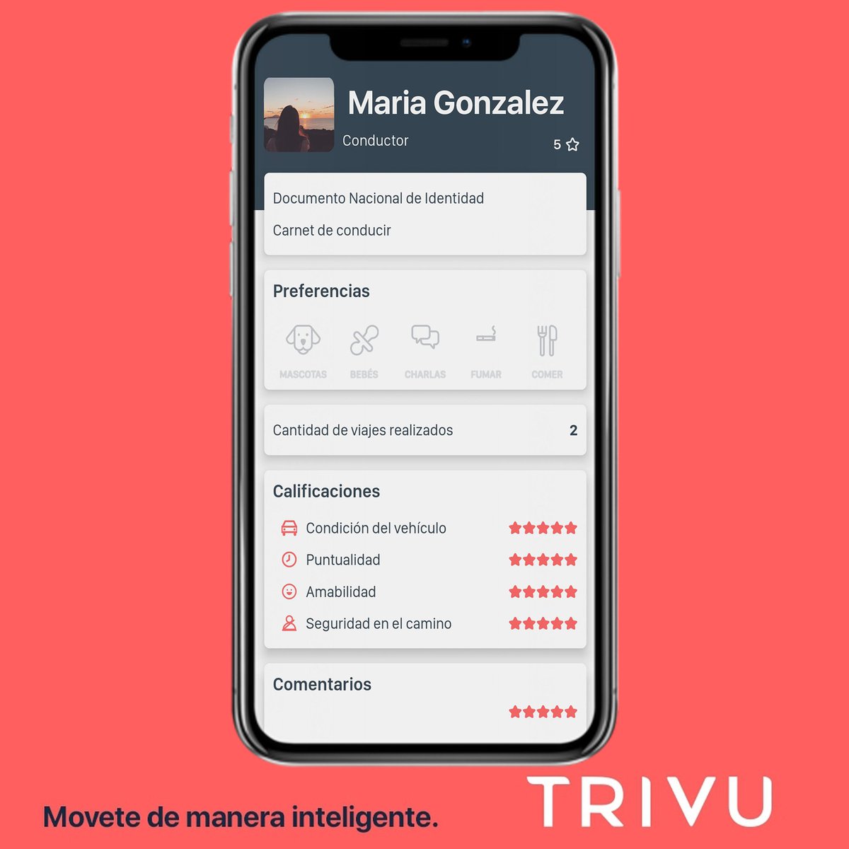 trivu_app's tweet photo. Porque movernos c 🅣🅡🅘🅥🅤?
Es 𝗺𝗮𝘀 fácil, es 𝗺𝗮𝘀 seguro.
𝗖𝗼𝗻𝗱𝘂𝗰𝘁𝗼𝗿𝗲𝘀: El perfil del conductor cuenta con una imagen de su DNI, del Carnet de Conducir, y con referencias de pasajeros anteriores!.
#Carpooling #Viajes #Seguridas #TRIVU https://t.co/U6L2M1Cmxp