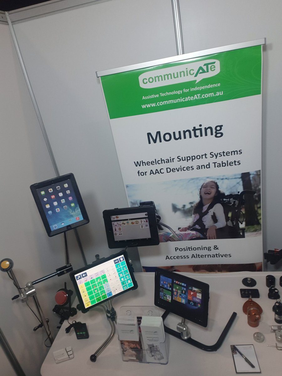 CommunicateAT's tweet image. Good to go at #OTAUS2019 Got questions about wheelchair mounting? Head straight to booth 23a.