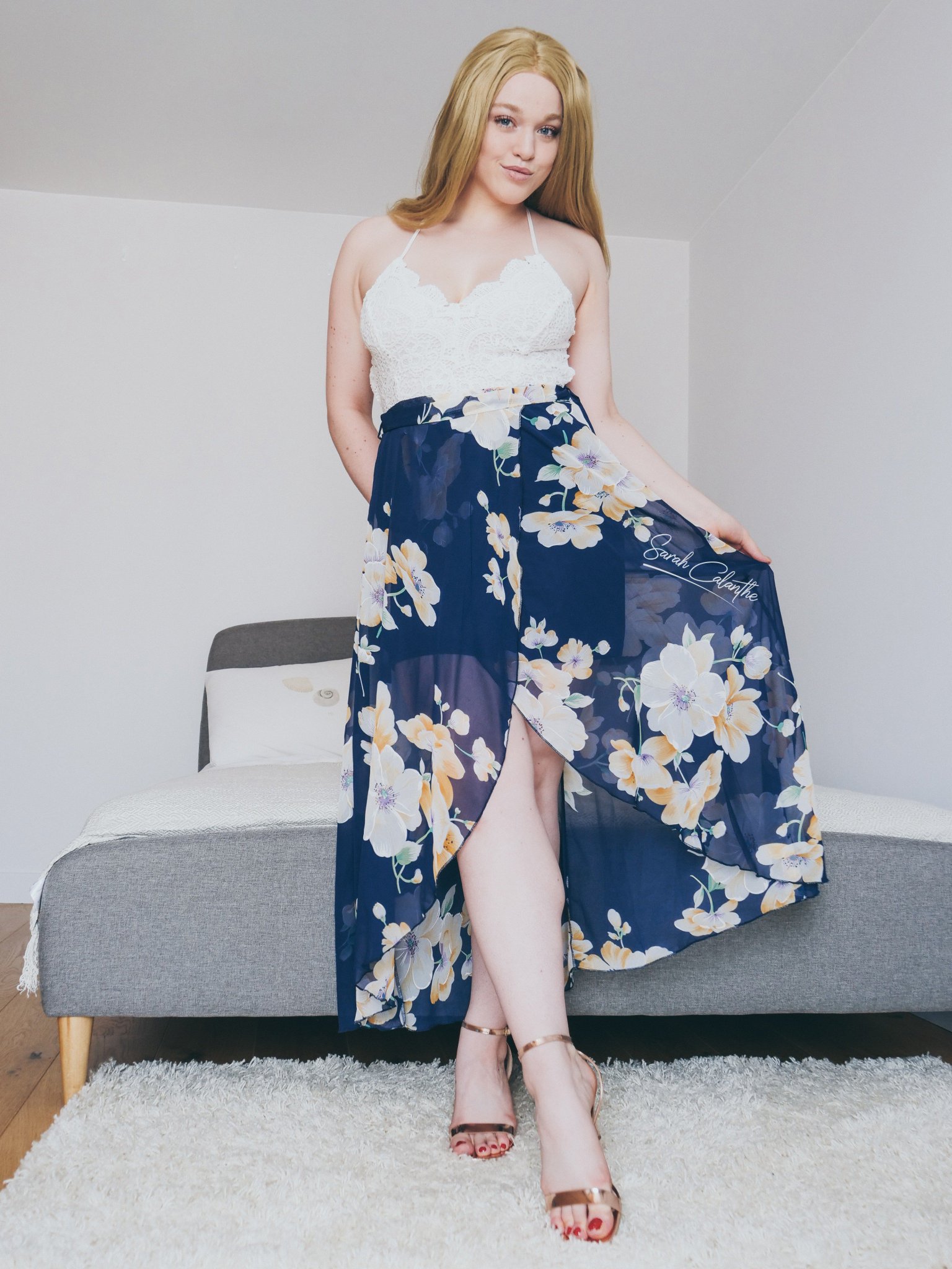 TW Pornstars - 1 pic. Sarah Calanthe. Twitter. Do you like my new dress