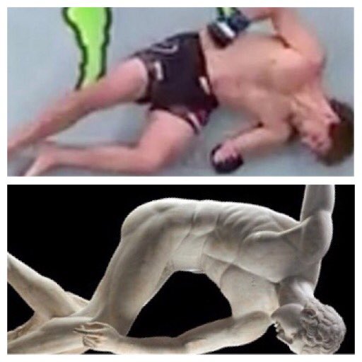 MikeSeal77's tweet photo. @Benaskren Guys,It’s a trending pose in certain Olympian circles called “Athens one” paying homage to the first Olympics. @Benaskren was robbed. #FlyingKneedAHotTubTimeMachine 😎 speedy recovery Sir Mcmoutherson🤙🏾 https://t.co/InhaBxsN8W