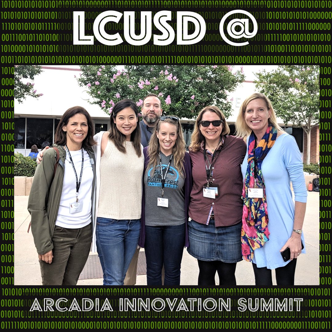 LCUSD educators ventured to Arcadia High School to participate &amp; present @ the Arcadia Innovation Summit. Thank you <a href="/arcadiaunified/">Arcadia Unified</a> for another amazing event. #arcadiainnovationsummit