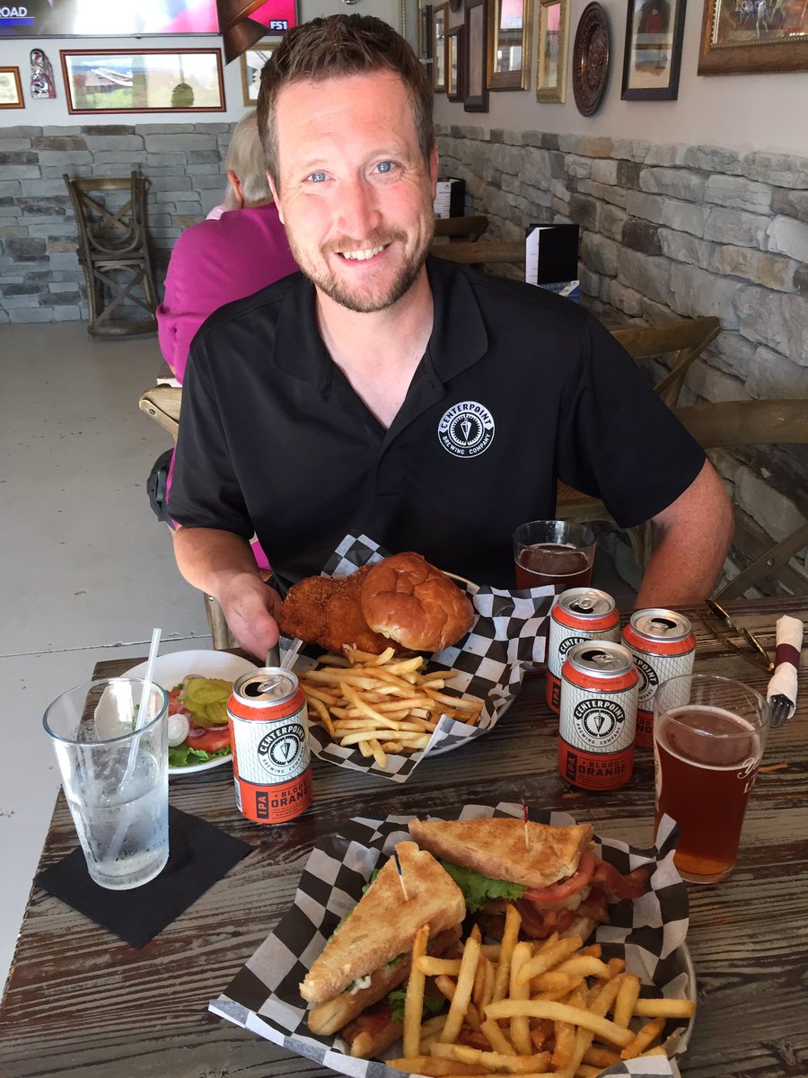 thirstycarl's tweet photo. Enjoying a @centerpointbrew Blood Orange or two with my tenderloin at @CampbellGrille! https://t.co/mPHbJDRvey