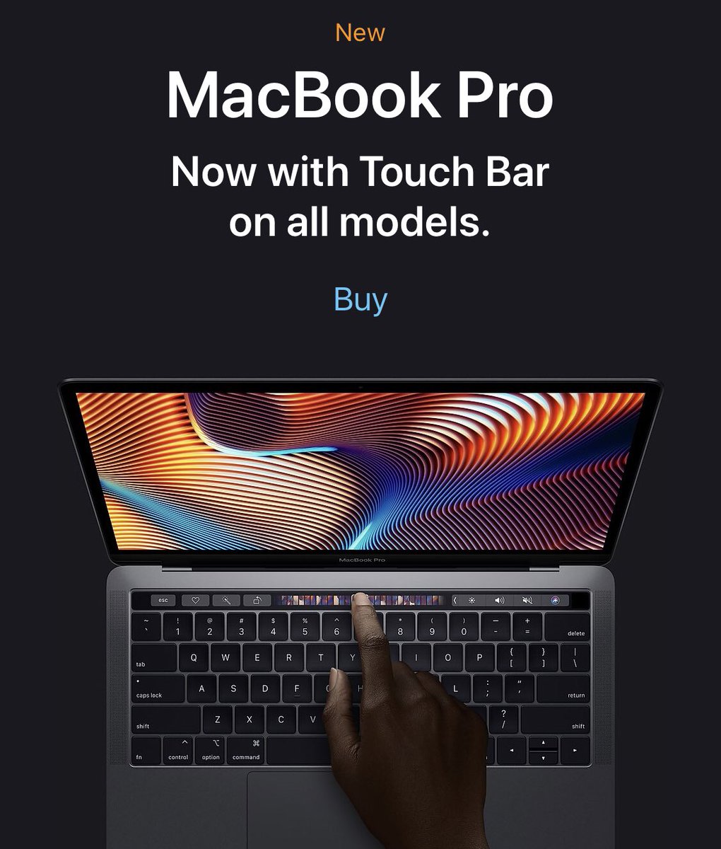 TheHairForceOne's tweet image. We know how much you love the Touch Bar...you’re welcome 😘