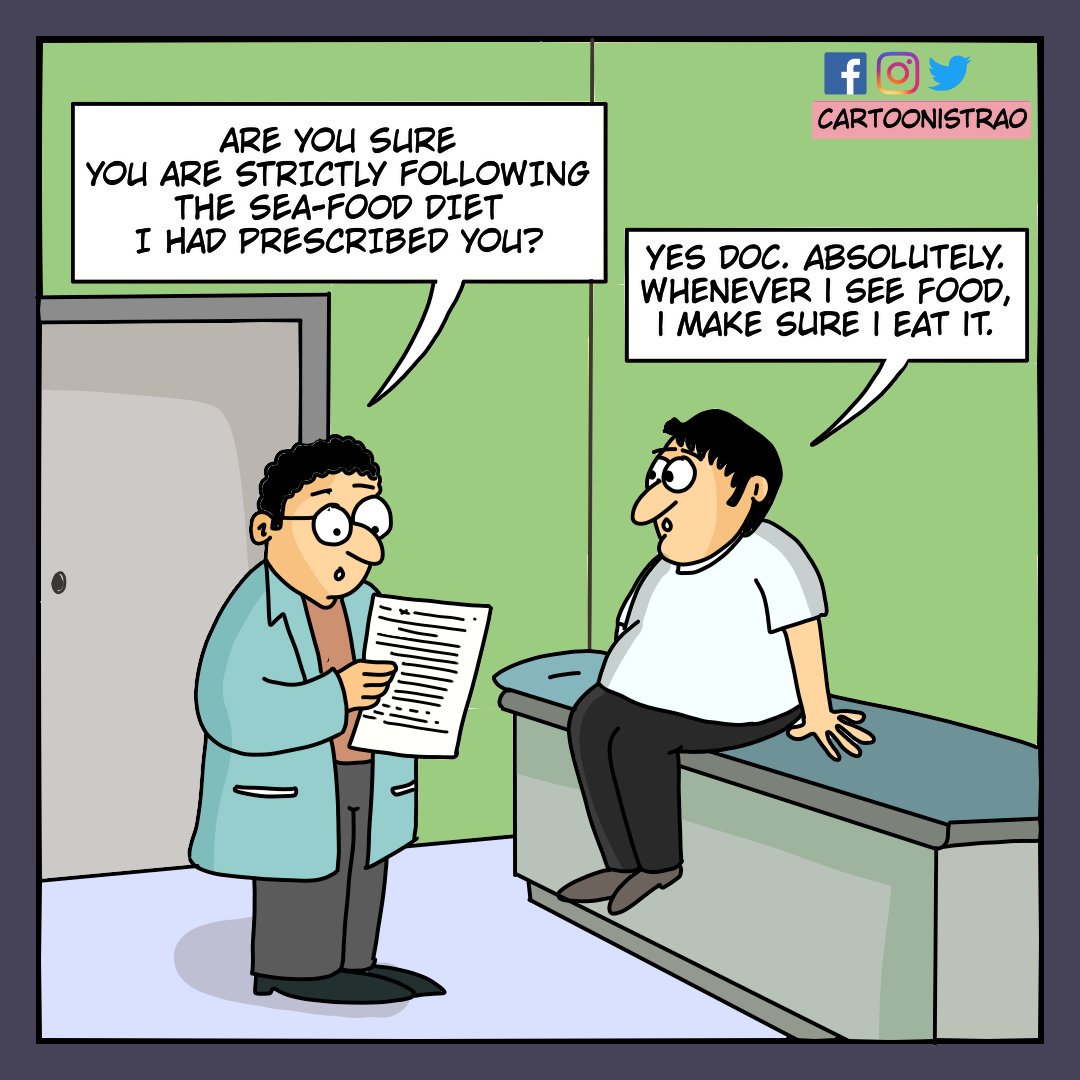 cartoonistrao's tweet photo. Strictly Following Doctors Instructions.
#DoctorsFightBack #seafood #cartoons #comicstrip #cartoonist #Dailycomic #ADNUnbroken #BREAKING #DrMarioWorld #LdnOnt
Do retweet and follow for daily cartoons ! https://t.co/i4NWxRGkoC