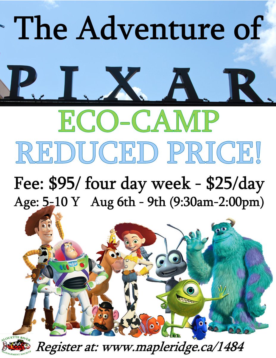 We have reduced the price of our four day Eco-Camp! "The Adventure of PIXAR!"