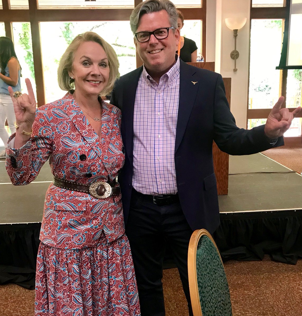 chuckjharris's tweet photo. Another @TexasExes hall of famer in our midst! @GayGaddis of @T3thinktank shared her amazing story with us at #CAMMP19 today. #cowgirlpower https://t.co/UIKmsAKytT