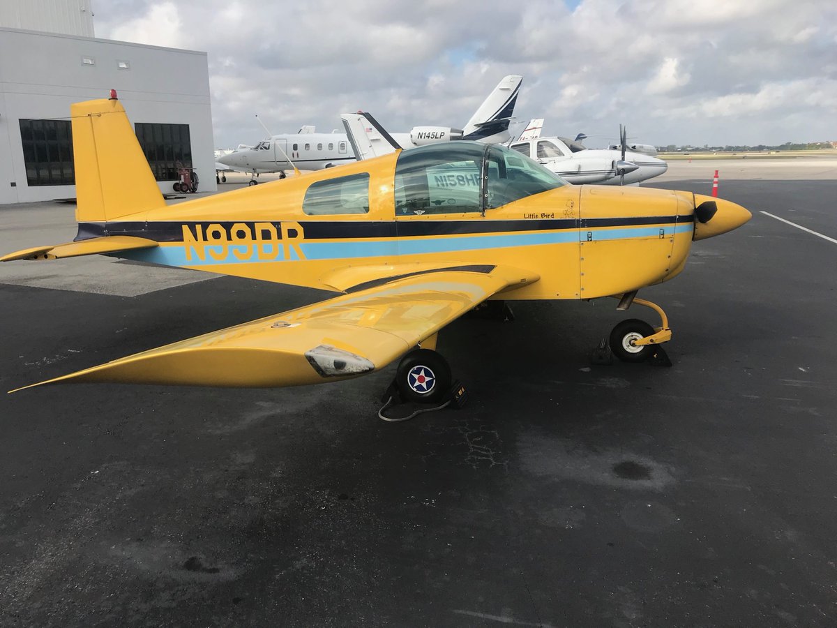 Featured #Aircraft | 1968 #Grumman AA1 Yankee Clipper | Here is a great airplane for flying on a budget! Only 6.5 GPH in cruise at about 110 KTAS. Enjoy great handling and visibility! See details here, aircraftsales.us/?p=48436 #AircraftSalesUS #Aviation #Pilot #Fly #AvGeek