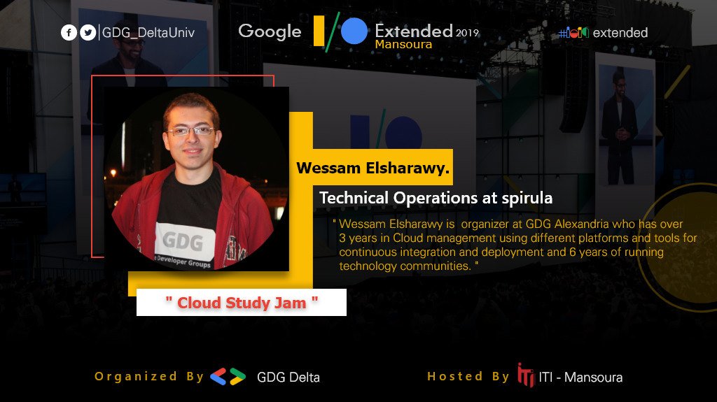 GDG_Delta's tweet photo. Cloud study jam 👩‍💻

Through Cloud study jam you can Learn the fundamentals of the Google Cloud Platform, how to run containers on it and how to use the platform for data engineering.

let's greet our speaker📢
Eng/ Wessam Elsharawy🤩
#GDGDelta #GDGMENA #io19 #io19extended #Cloud https://t.co/fEJ5fx2hAj
