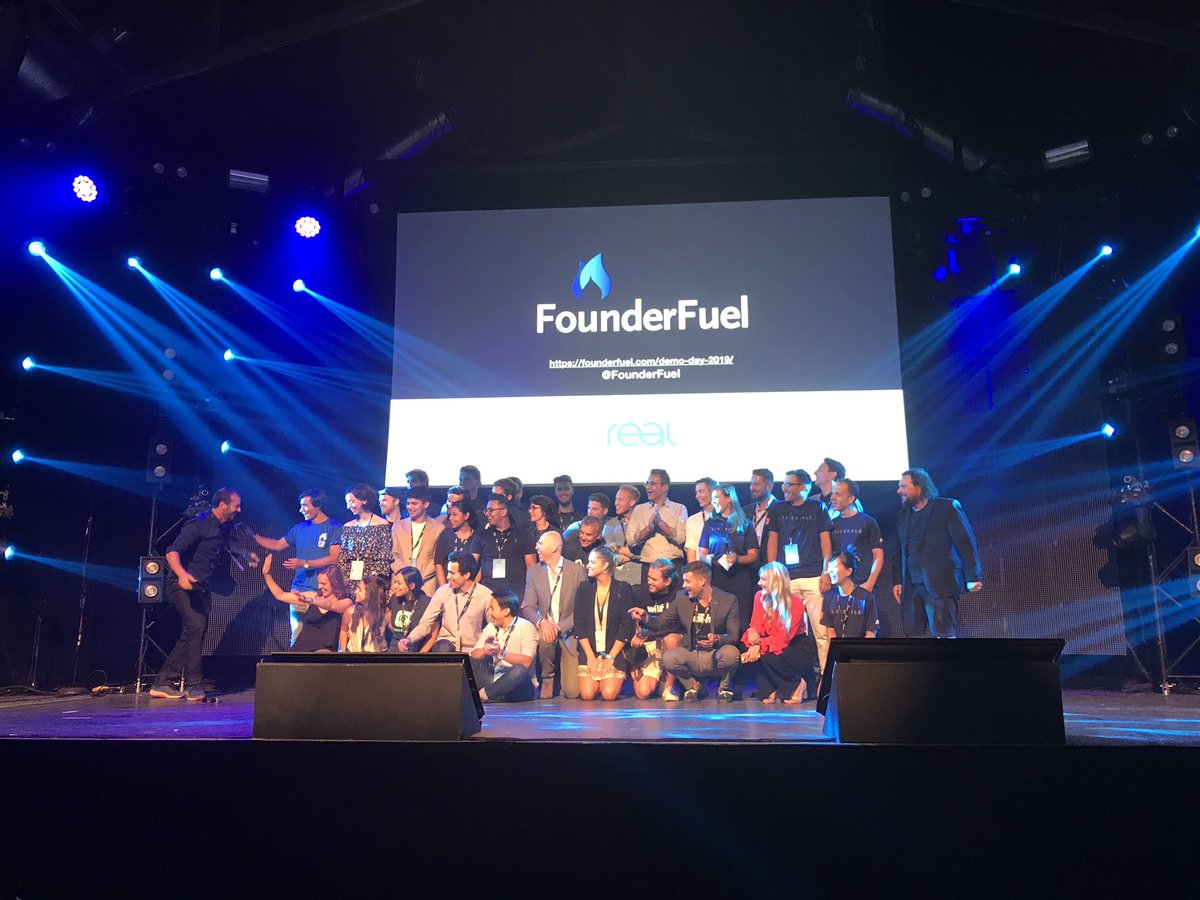 The 2019 <a href="/founderfuel/">FounderFuel Accelerator</a> cohort. Great job. Well done, all of you.  #demodayff19