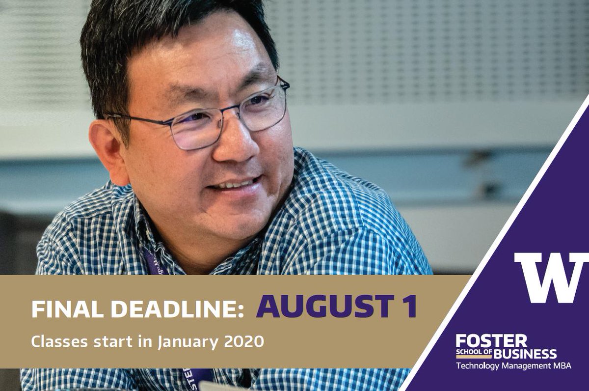 UW Foster Technology Management MBA tweet media