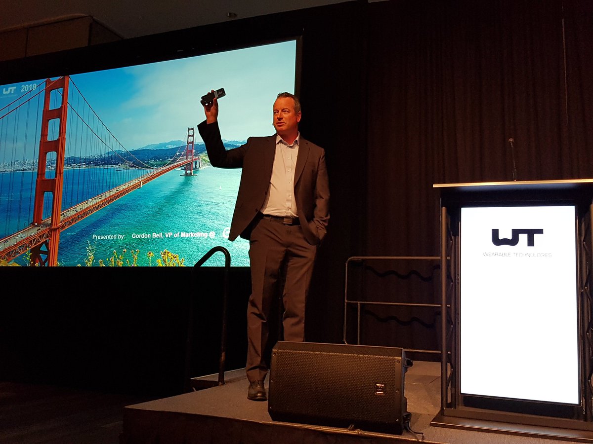 WearableTech's tweet photo. Wireless charging 2.0: an ecosystem of complete mobility - from contact to distance charging - for hearables, IoT devices & beyond. Exciting insights by Gordon Bell from @Energous #WTUS19 https://t.co/pe9ZtnamEe