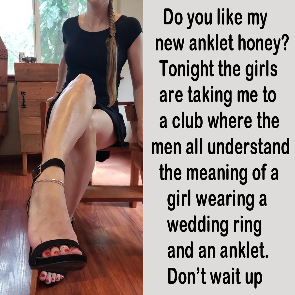 Have you got your wife a hotwife anklet yet? 