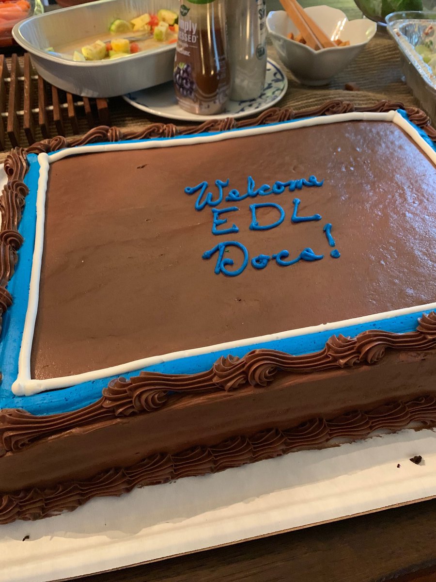 jeriheileman's tweet photo. #edldocweek is a piece of cake!! @aupotterton @bethrous @justinbathon @kathrynpchapman https://t.co/BXcsR3qArl