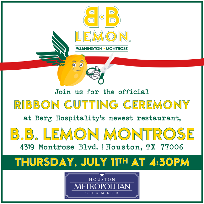 HoustonMetroCC's tweet photo. Join us in welcoming a tasty new spot to Houston! https://t.co/gmAwqNPPgl