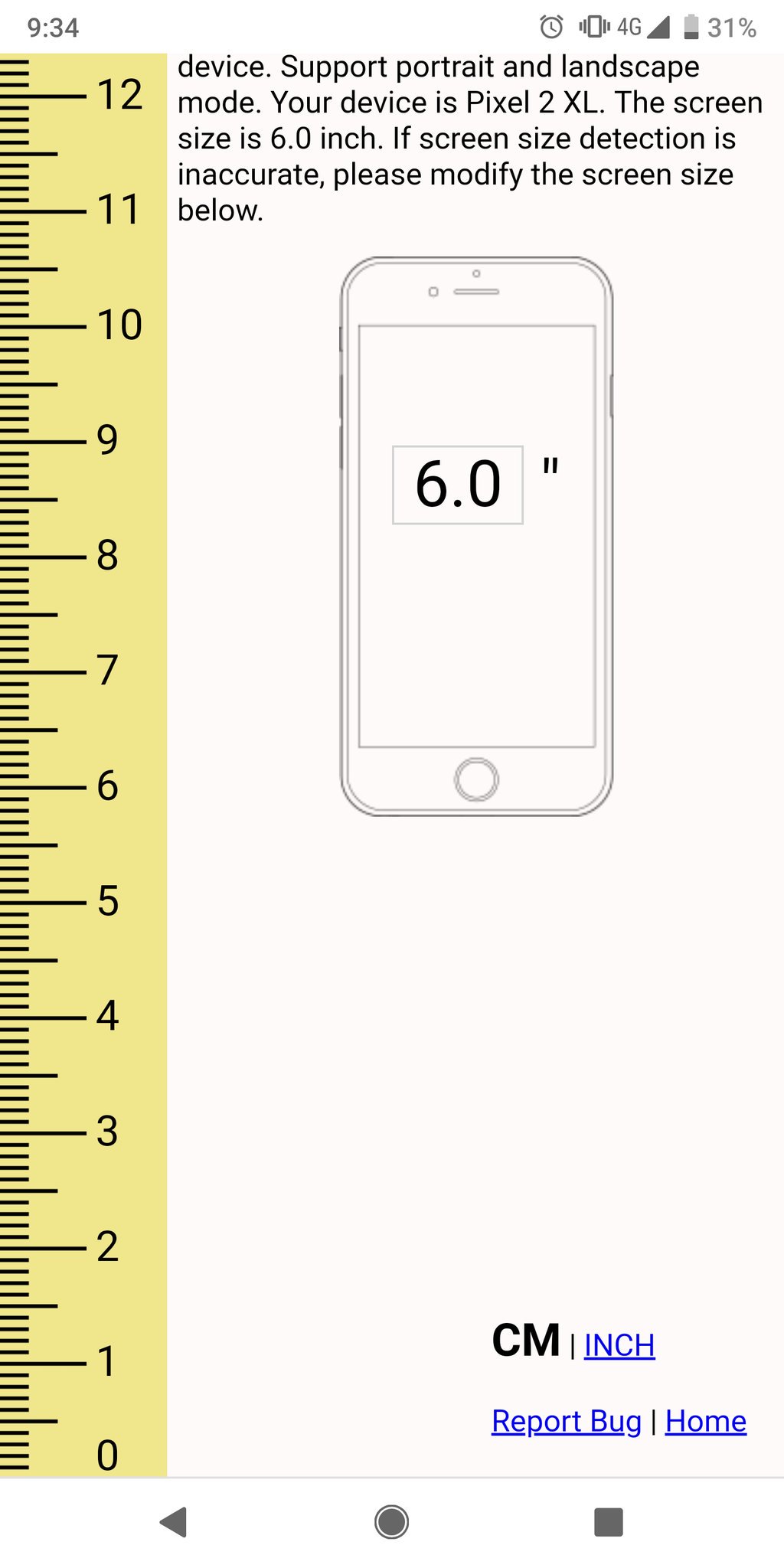 Ruler actual size on iphone deals