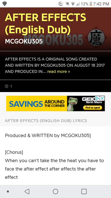 Read My Lyrics FOR MY NEW SINGLE AFTER EFFECTS (ENGLISH DUB) On  @Genius https://t.co/9UsvFgCgRy https://t<a href="/tag/blacklivesmatter"class="tags"><span>#blacklivesmatter</span></a><a href="/tag/amazon"class="tags"><span>#amazon</span></a><a href="/tag/musicmonday"class="tags"><span>#musicmonday</span></a><a href="/tag/alllivesmatters"class="tags"><span>#alllivesmatters</span></a>