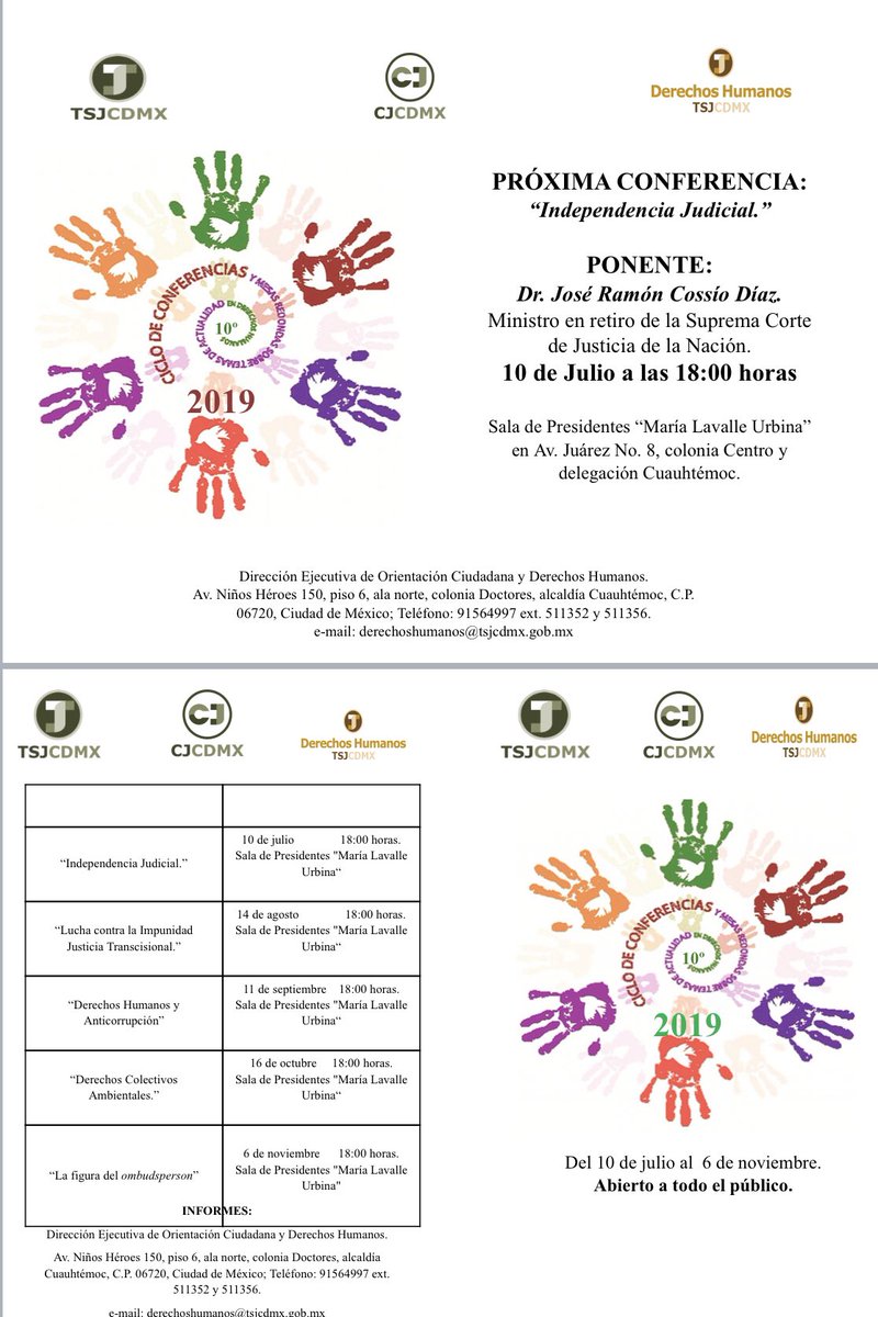 Las y los invitamos. No falten <a href="/CNDH/">CNDH en México</a> @CDHDF <a href="/udhg_CONATRIB/">Derechos Humanos e Igualdad de Género CONATRIB</a> <a href="/TSJCDMX/">TSJCDMX</a> <a href="/TJA_CDMX/">TJA_CDMX</a> <a href="/TECDMX/">Tribunal Electoral de la Ciudad México</a> @jlcadf <a href="/NashieliRamirez/">Nashieli Ramirez</a> <a href="/MiriamCardenasC/">Miriam Cárdenas</a> <a href="/HildaTellezL/">Hilda Téllez Lino</a> <a href="/EreCruzvillegas/">Ere Cruzvillegas</a> <a href="/BMA_Abogados/">Barra Mexicana, Colegio de Abogados A.C.</a> <a href="/Tzoye_Chacon/">Tzoyectzin Chacón</a> <a href="/monderh73/">Montserrat Rizo</a>