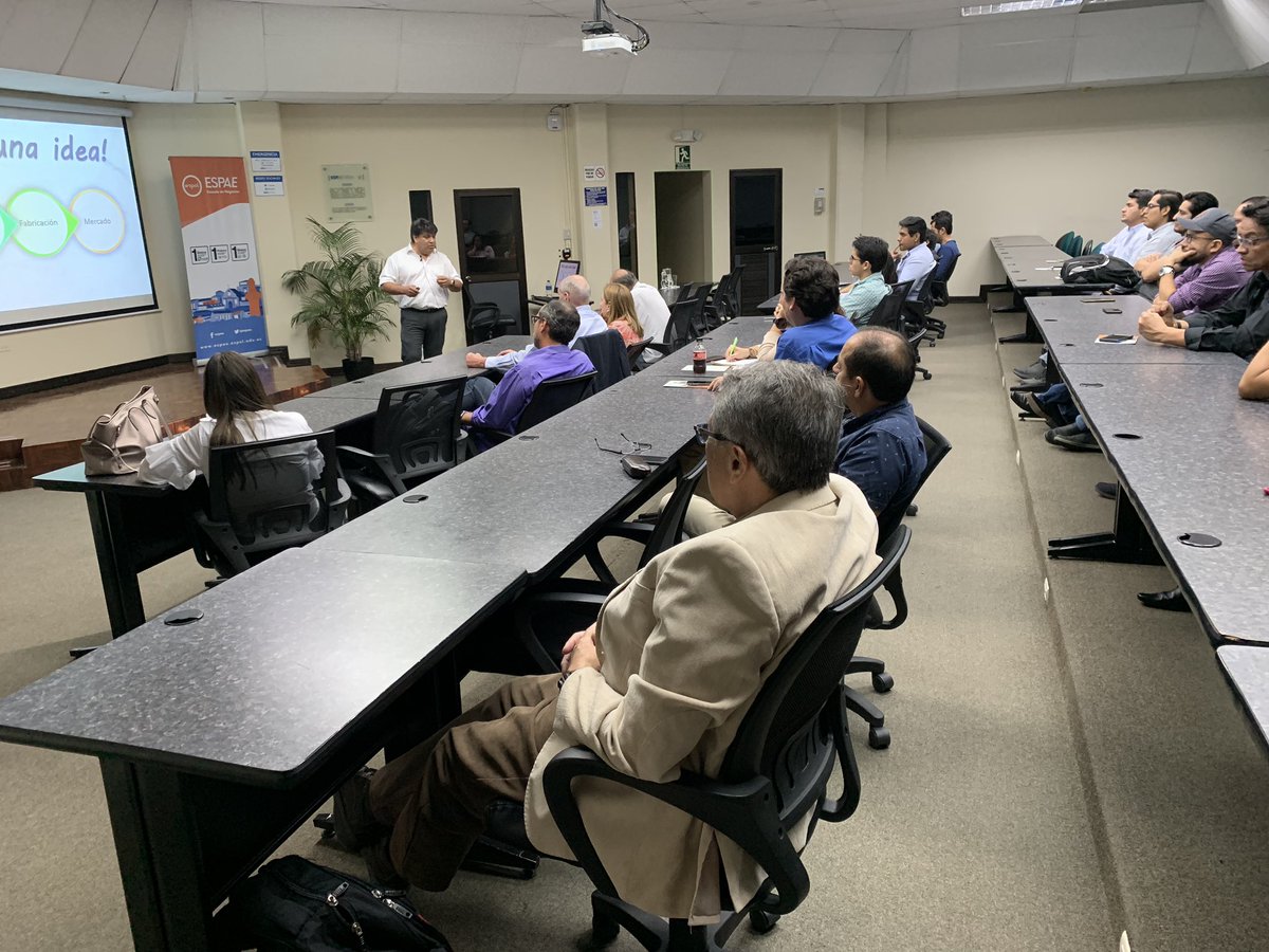 aquezada47's tweet photo. Ed Villegas, emprendedor y empresario ecuatoriano de Silicon Valley explica su realidad en su presentación “De la  servilleta al mercado “ para la ESPAE ESPOL y sus unidades I3Lab de Innovación y emprendedores y Ángeles EC nuestra aceleradora de inversión. https://t.co/YSdjbbgLfr