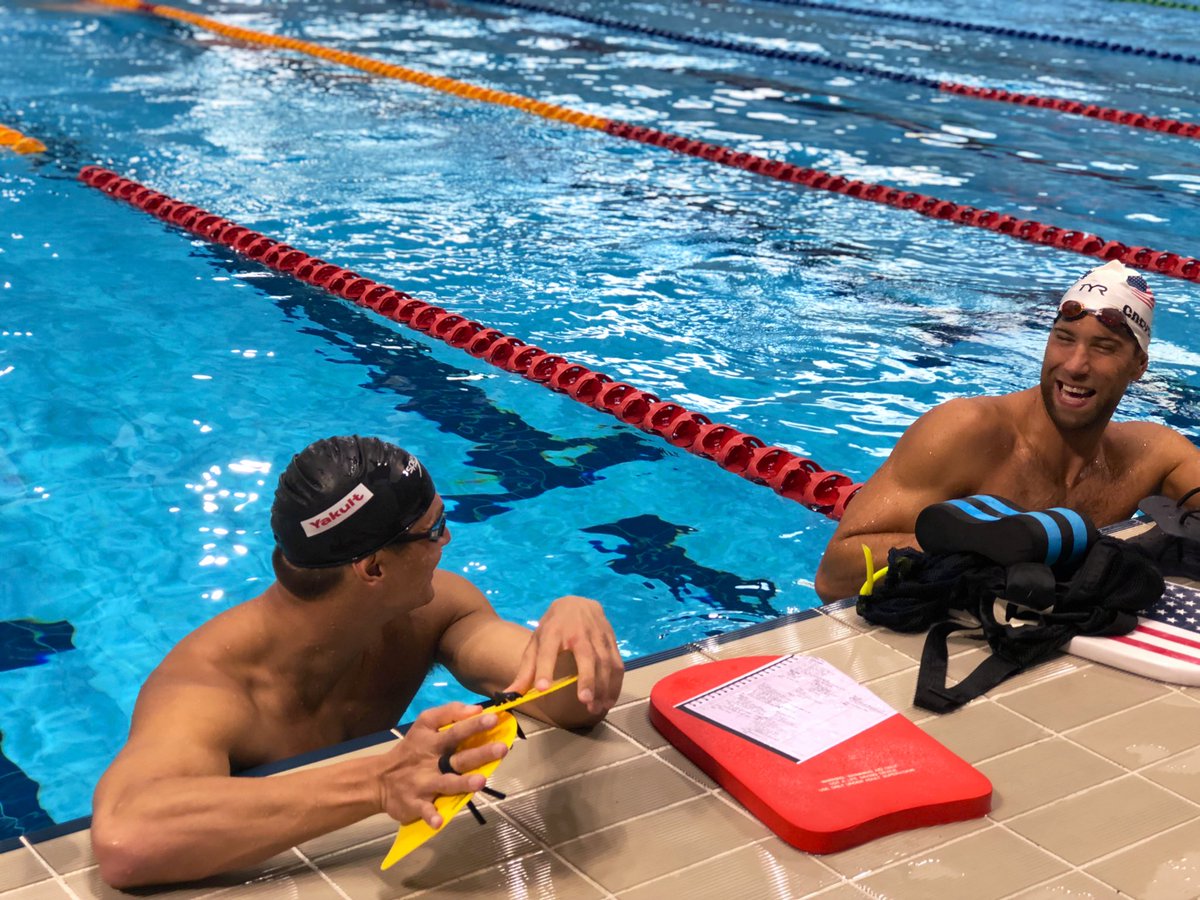 USASwimming's tweet photo. Camp mood: 😄😄😄

11 days until #FINAGwangju2019! 🇺🇸 https://t.co/Zk0JcOr1br
