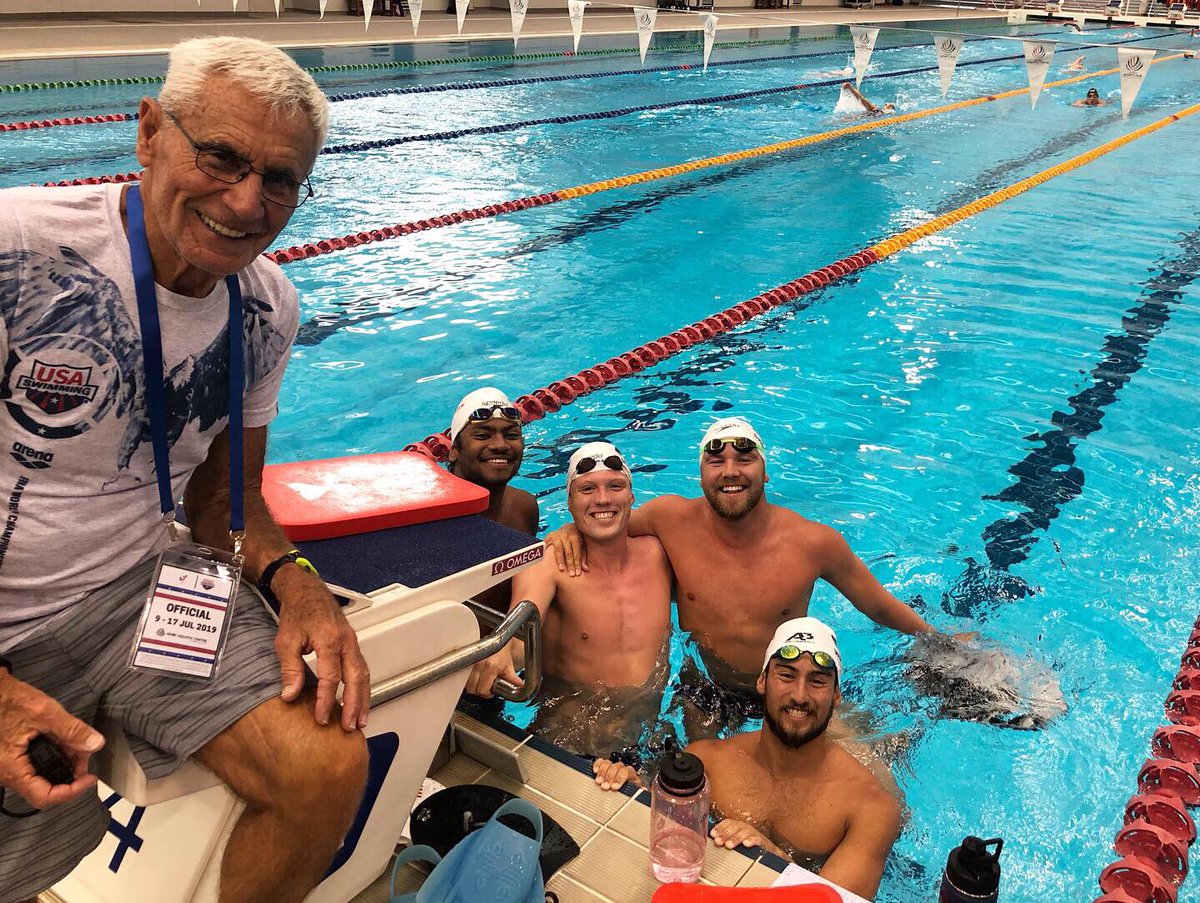 USASwimming's tweet photo. Camp mood: 😄😄😄

11 days until #FINAGwangju2019! 🇺🇸 https://t.co/Zk0JcOr1br