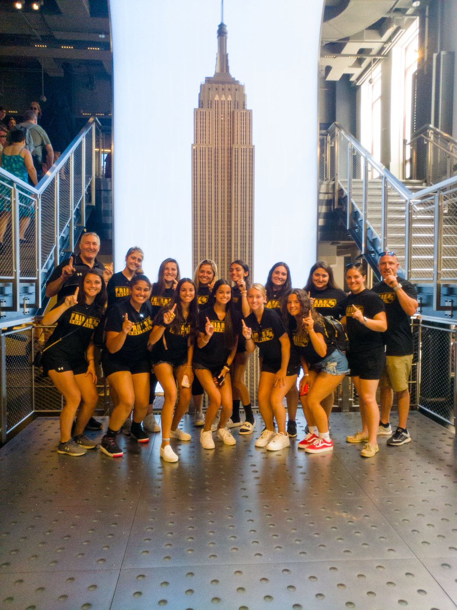 Softball State Champions honored at Empire State Building #SAFriarNation living their best life :)  Thanks Coaches
