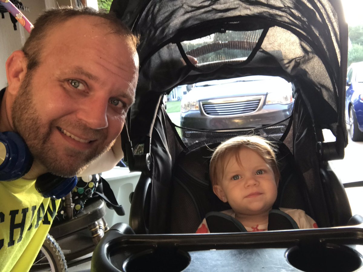 KeithPiccard's tweet photo. @MistahBruno @barrykid1 @EricEwald_Iowa @MarilynEDU @coachcolinhanna Done Greg.  My little Lylah and I just wrapped up a 4 mile run. #joggingstrollers https://t.co/qfWiJJES4p