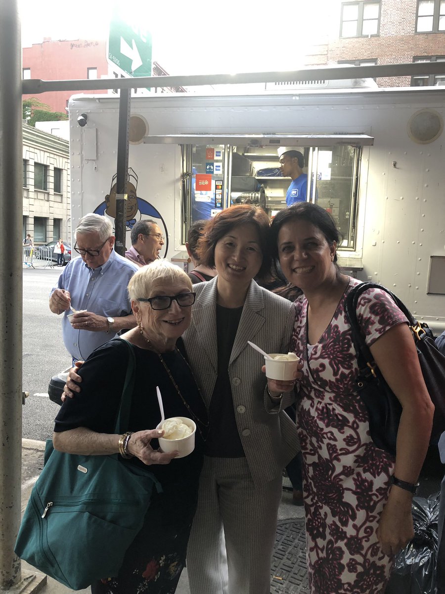 tildendemocrats's tweet photo. What’s a summer petition wrap party without dessert? Thanks to  @MikeyLikesItNY came out to give our great Democratic clib members a  scoop of fab ice cream! https://t.co/pmqmE6ykdP
