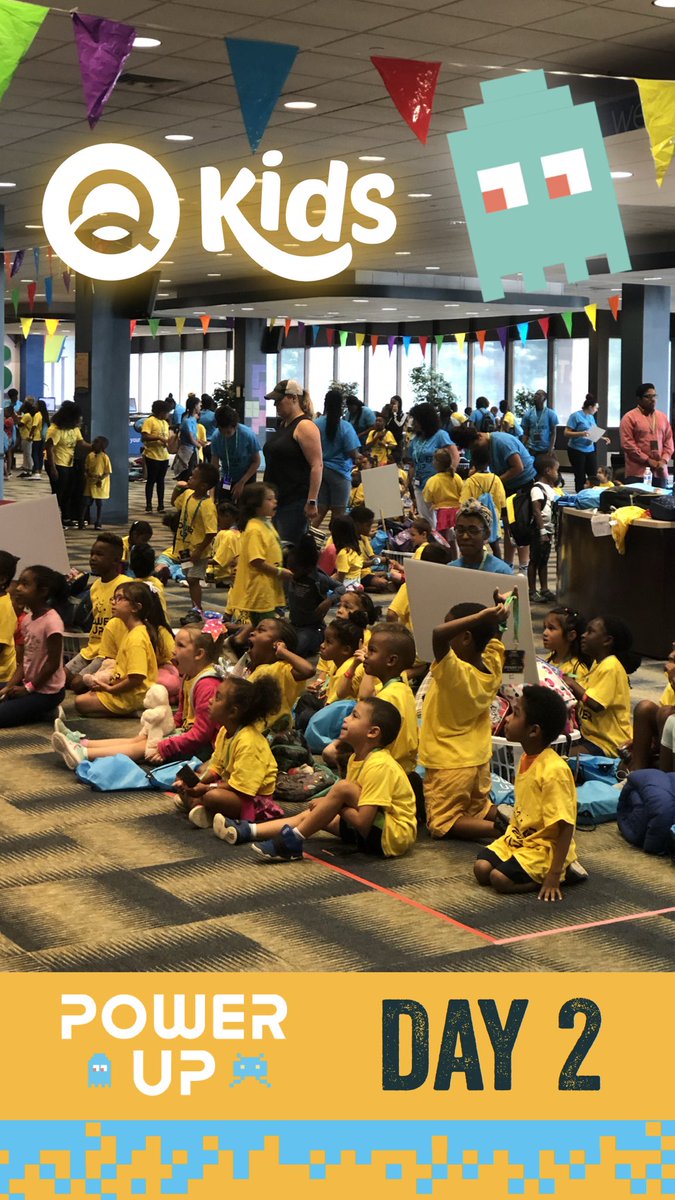 ChristChurchUSA's tweet photo. DAY 2 IS THROUGH! Quest Kids are ready to #powerup! #raiseyourgame #questkids #day2 #kidsmin #childrensministry #4RStudents https://t.co/fHJ0Y7rX69
