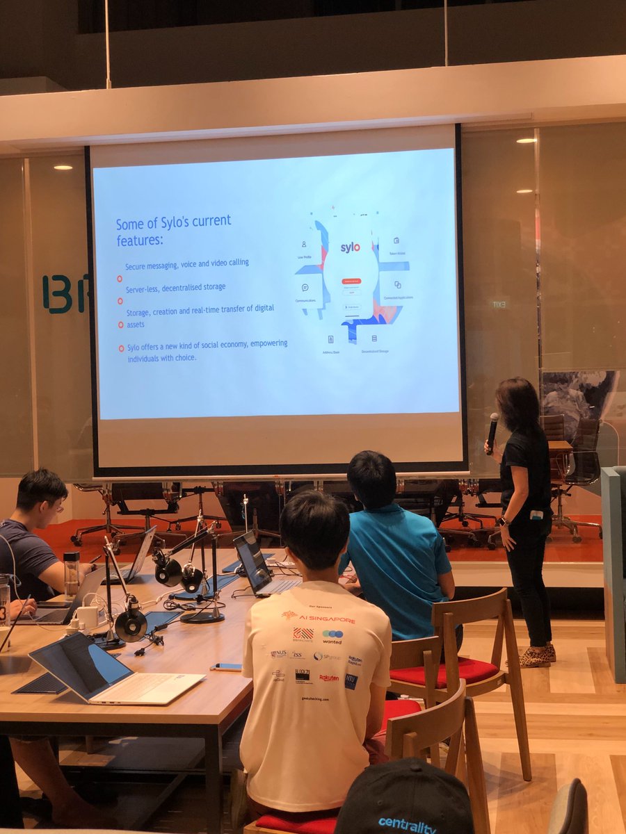 sylo's tweet photo. It was great to send our Senior Dev Scott across to @AngelHack in #Singapore last week to support our friends @centralityai's hackathon π Some epic outputs from the event!!
#UnhackTheWorld #DAppTheWorld #AngelHack #Hackathon #dapps https://t.co/va9oc1AE9e