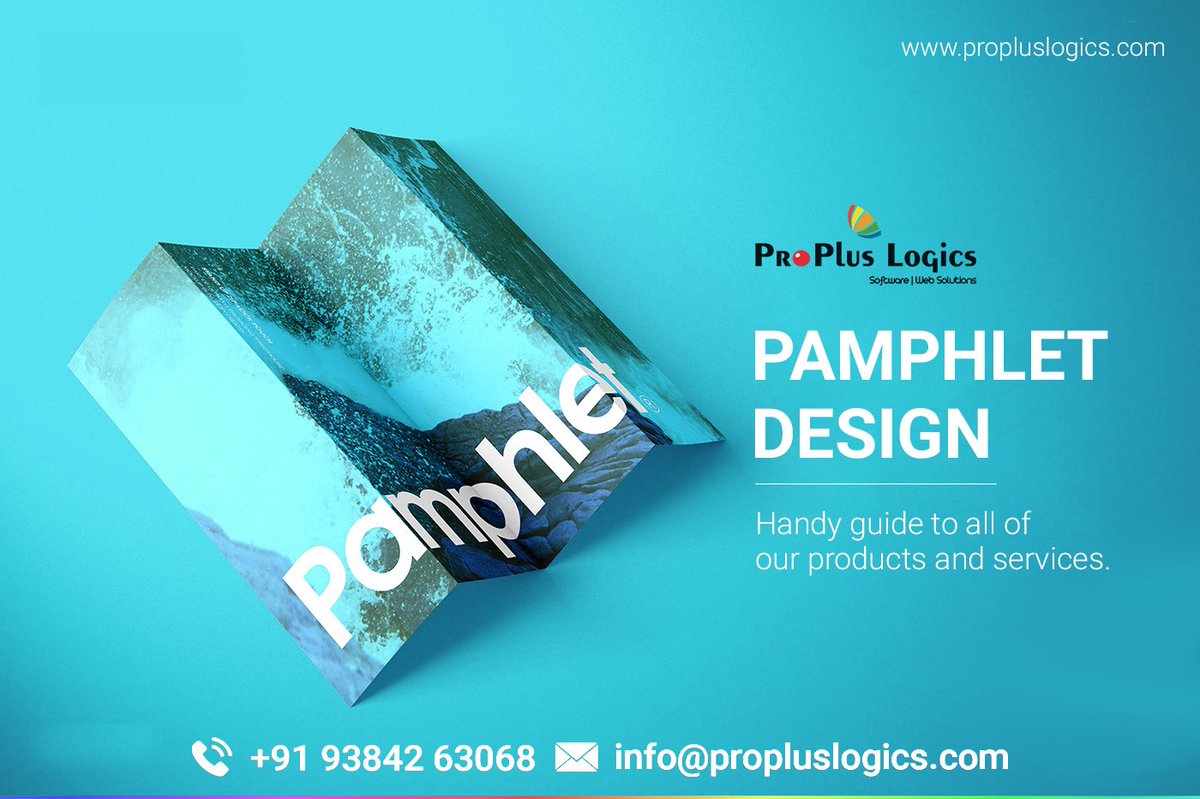 propluslogics's tweet photo. Create An Eye-Catching Pamphlet Design With a Professional Look That Fits Your Business...

CALL NOW!! : 93842 63068

#ProPlusLogics #PamphletDesign #GraphicDesign #PosterDesign #LogoDesign https://t.co/4CG2Ho1zsO