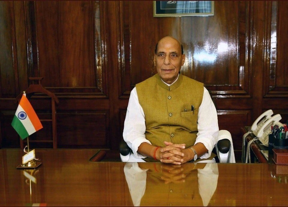 Happy birthday to defence minister Shri Rajnath Singh Ji  