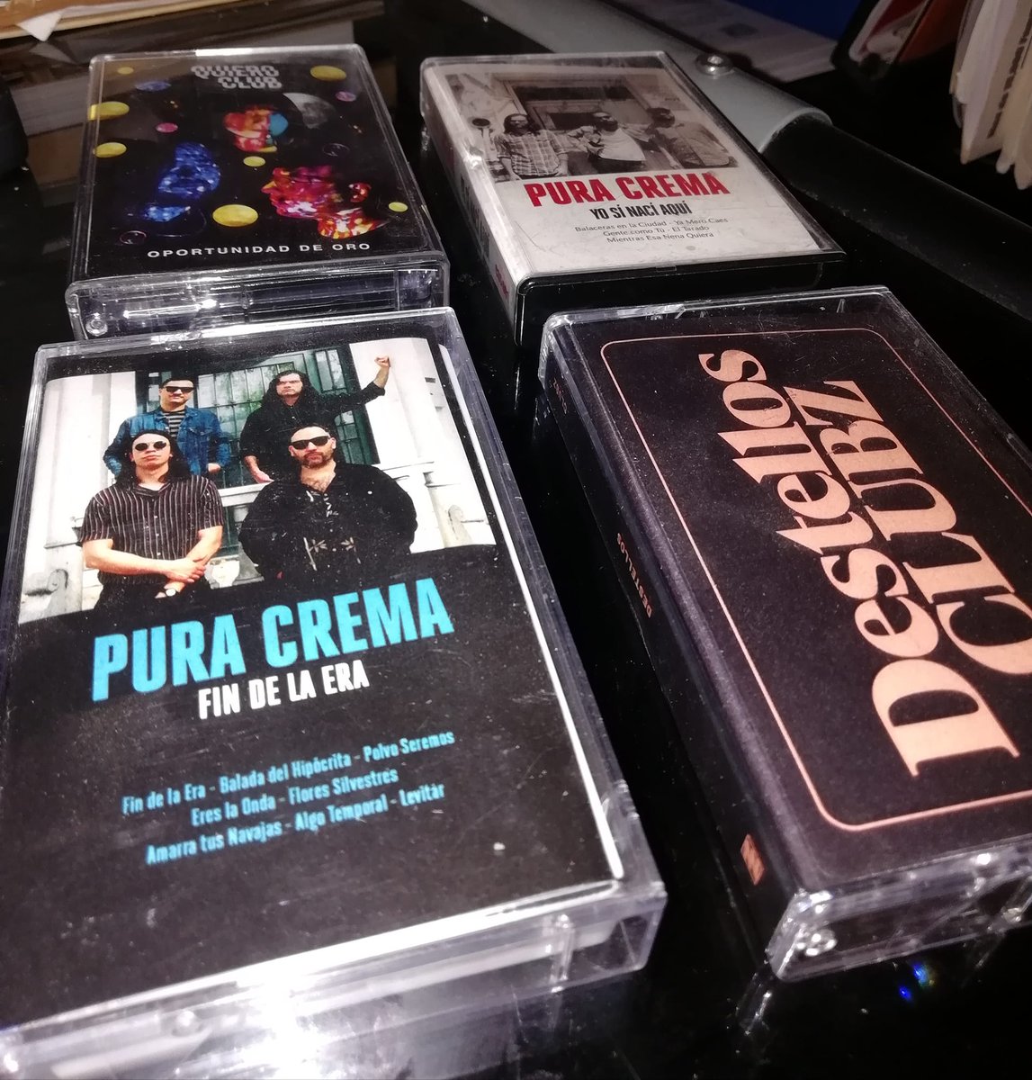 les presumo mis casettes de <a href="/_PuraCrema/">Pura Crema</a> <a href="/QuieroClub/">Quiero Club</a> <a href="/clubz/">clubz</a> 
gracias a <a href="/cintasmexico/">cintas</a> <a href="/buendiarecords/">Buen Día Records</a>  y estoy contento con el regreso del walkman chequen esta nota aqui  radioactiva.cl/2019/07/asi-es…