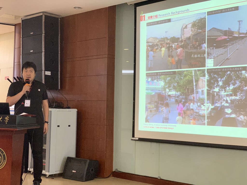 alanpenn's tweet image. Qiang Sheng on pedestrian distribution in urban regeneration #SpaceSyntax12