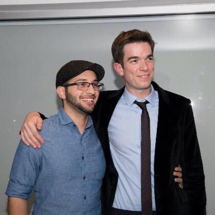 _GeorgePira's tweet photo. Hello @mulaney,

You took this photo, along with many others at the @UPComedyClub, and it was heavily highlighted on my Tinder profile. I matched with the lovely @rachelllblock 3 years ago and this weekend she proposed.

So...thank you &amp; you are obviously invited to the wedding! https://t.co/RkljxTupLe