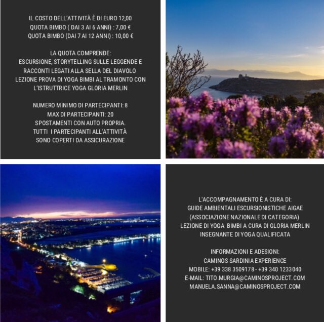 🔜 #vagabondainSardegna: EVENT

Vi ho accennato qualche giorno fa che quando saremo in Sardegna avremo modo di scoprirla in modo intenso e fuori dalle cartine conosciute.

potremo vivere insieme  a voi e condividere il bello del viaggio insieme!

📅 VENERDÌ 19 LUGLIO - CAGLIARI📅