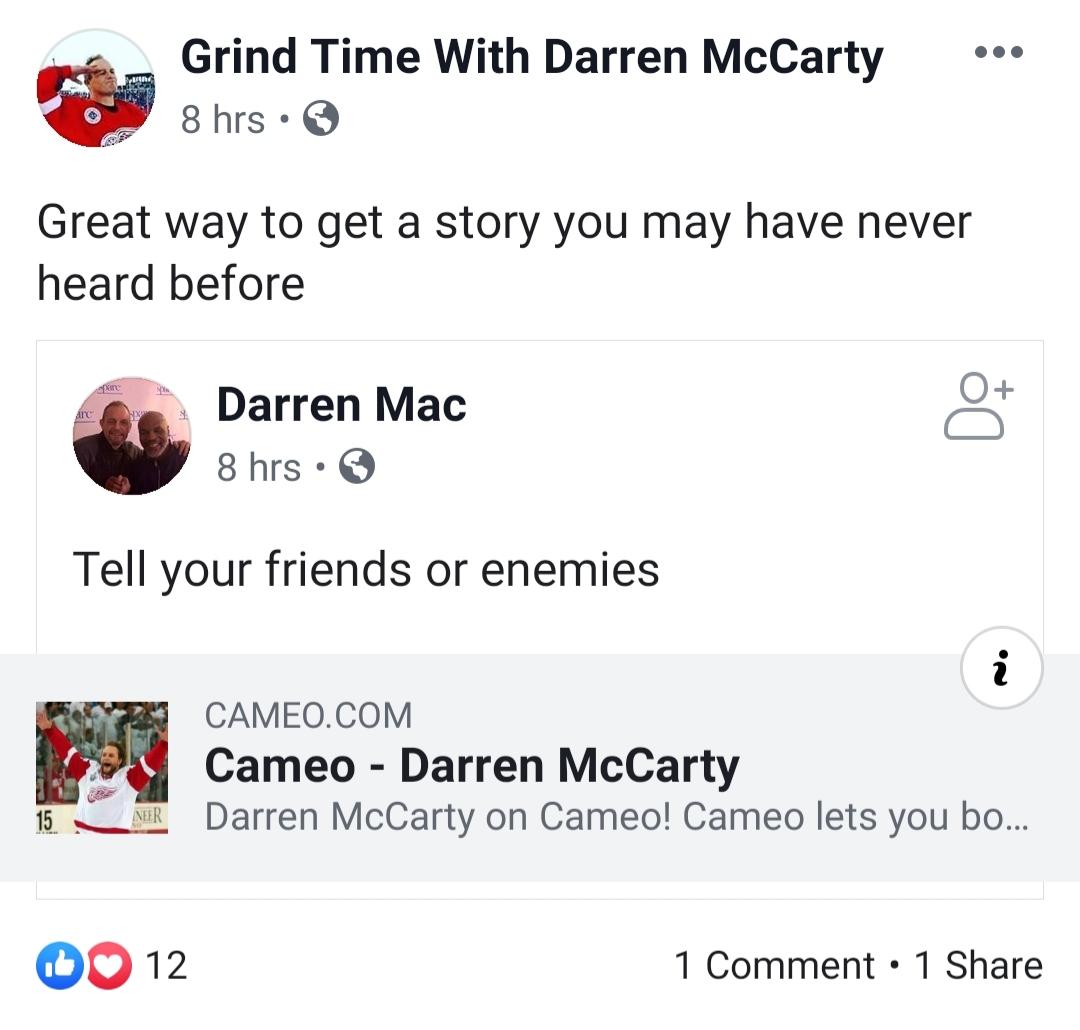 Gobluescott74's tweet photo. Did you see this star on cameo. @DrewMikePodcast https://t.co/jgdsoIUnew