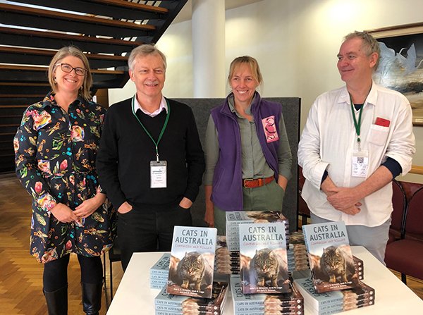 Cats of Australia was launched at #AMScon2019 by @TSCommissioner yesterday. Find out more about this fascinating book by @TSR_Hub leaders John Woinarski, @SarahMLegge and Chris Dickman here: publish.csiro.au/book/7784